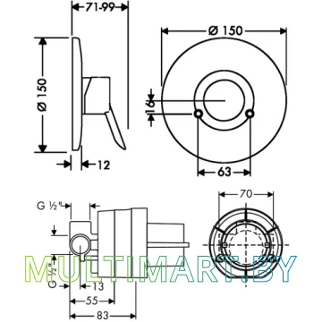 Смеситель Hansgrohe Focus S 31764000 картинка 2